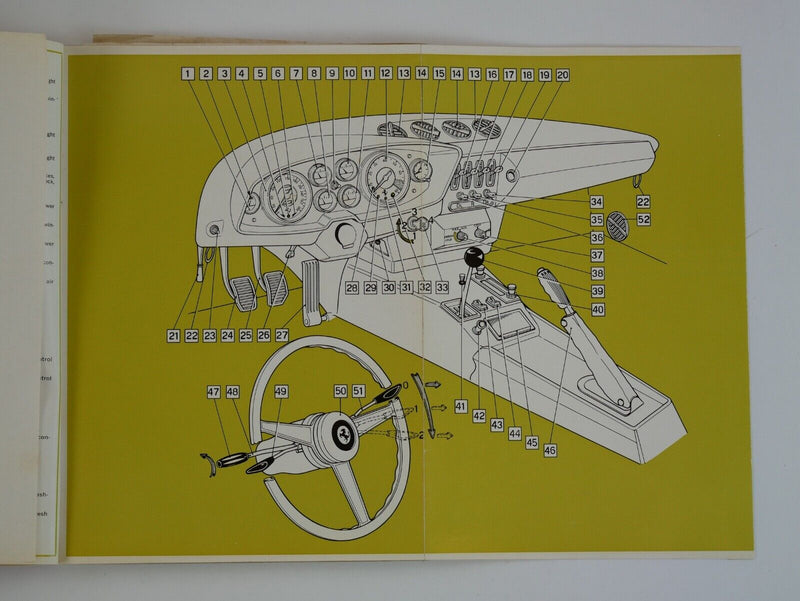 1969 Ferrari 365 GTB/4 Daytona Owner's Manual Handbook