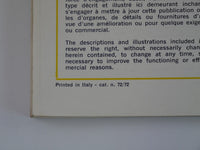 1972-74 Ferrari 246 Dino Owner's Handbook Manual