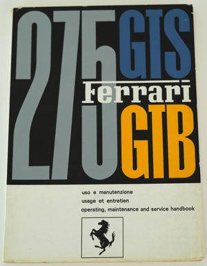 1966-68 Ferrari 275 GTB/4 Owner's Manual Pouch Set