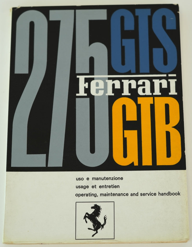 1966-68 Ferrari 275 GTB/4 Owner's Manual Pouch Set