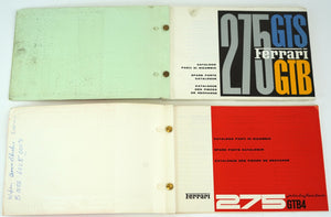 1966-68 Ferrari 275 GTB/4 Owner's Manual Pouch Set