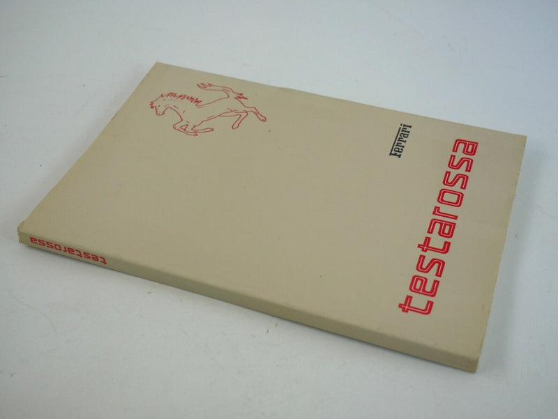 Ferrari Testarossa Owner's Handbook Manual 