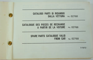 1973 Ferrari 246 Dino Manual Pouch Set *06508*