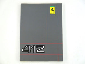 Ferrari 412 Owner's Handbook Manual