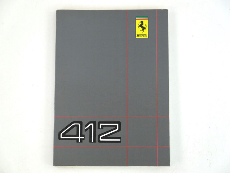 Ferrari 412 Owner's Handbook Manual