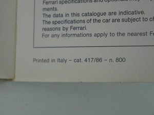 Ferrari 412 Owner's Handbook Manual