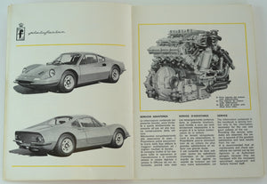 1973 Ferrari 246 Dino Manual Pouch Set *06508*