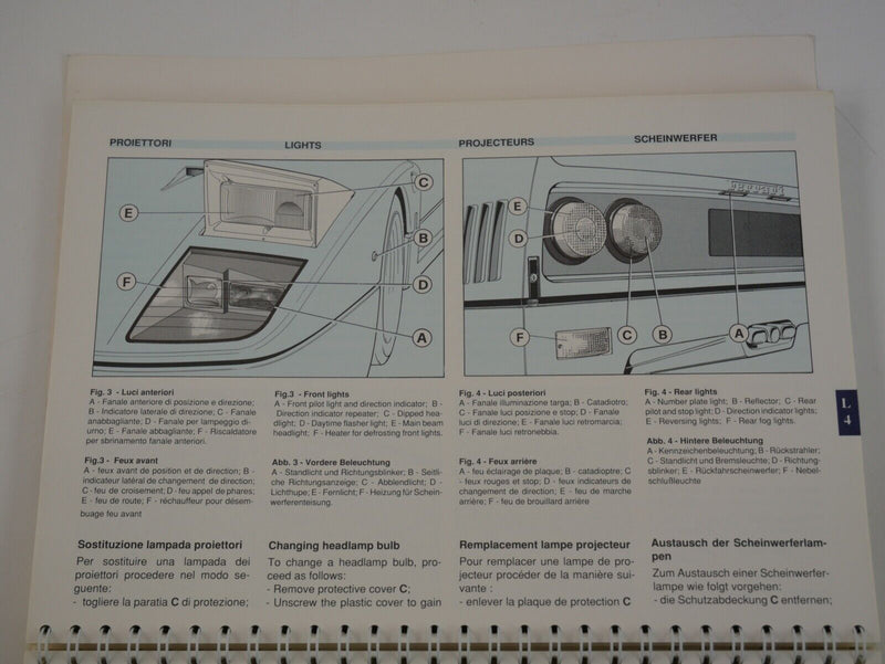 Ferrari F40 Owner's Handbook Manual