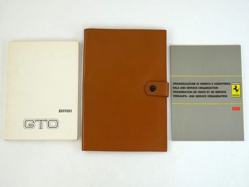 1986 Ferrari 288 GTO Owner's Handbook Manual Pouch