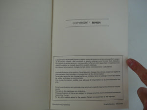 1986 Ferrari 288 GTO Owner's Handbook Manual Pouch