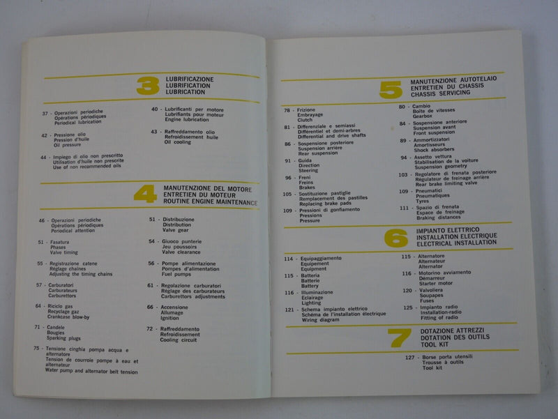 Ferrari 246 Dino Owner's Handbook