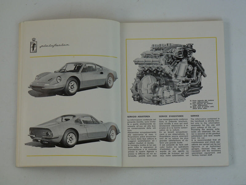 Ferrari 246 Dino Owner's Handbook