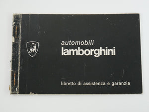 Lamborghini Countach LP400 Warranty Card Manual & Leather Pouch