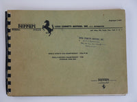 1960 Ferrari 250 GT Owner's Manual Pouch 