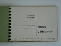 1960 Ferrari 250 GT Owner's Manual Pouch 