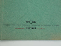 1960 Ferrari 250 GT Owner's Manual Pouch 