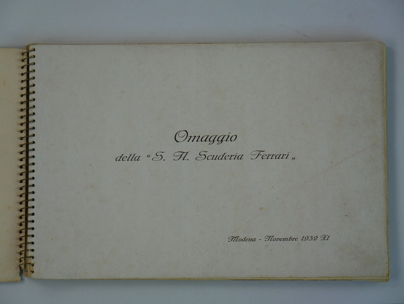 1932 Scuderia Ferrari Yearbook
