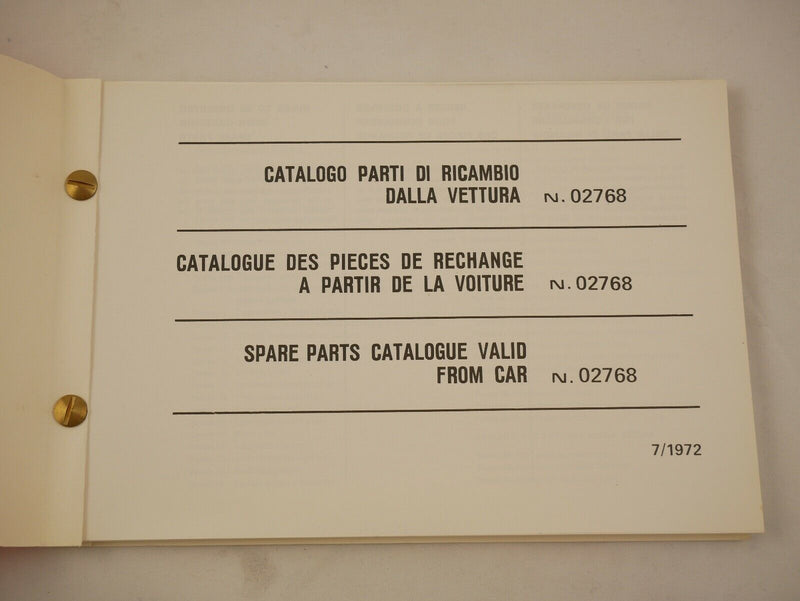 1973 Ferrari 246 GT Dino Owner's Manual Pouch Set