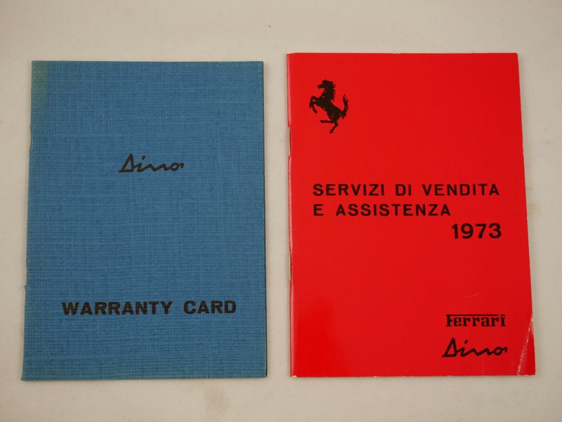 1973 Ferrari 246 GT Dino Owner's Manual Pouch Set