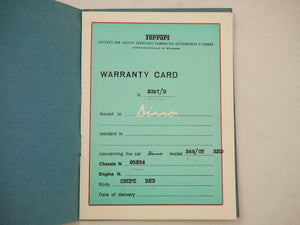 1973 Ferrari 246 GT Dino Owner's Manual Pouch Set