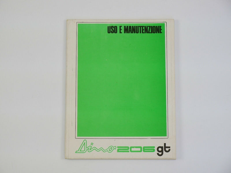1967-69 Ferrari 206 GT Dino Owner's Manual Pouch Set Handbook