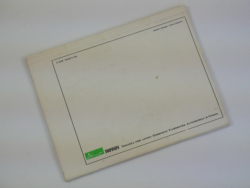 1967-69 Ferrari 206 GT Dino Owner's Manual Pouch Set Handbook
