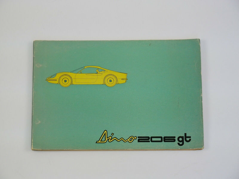 1967-69 Ferrari 206 GT Dino Owner's Manual Pouch Set Handbook