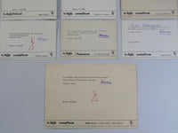 1981-86 Ferrari F1 Postcard Collection ALL SIGNED BY ENZO! Villeneuve Alboreto
