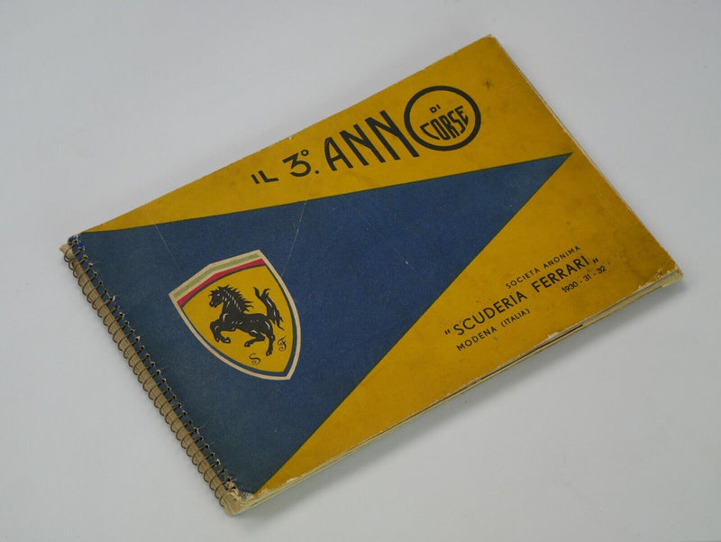 1932 Scuderia Ferrari Yearbook Terzo Anno Di Corse Alfa Romeo 8C 6C 166 212 250