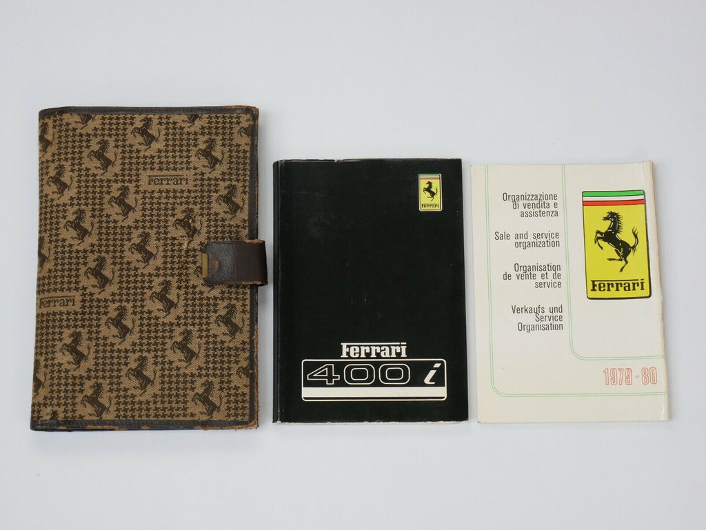 Ferrari 400i Owner's Manual Handbook Pouch