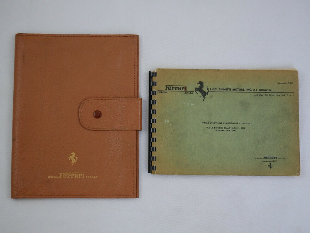 1957-60 Ferrari 250 GT Owner's Manual Pouch Set