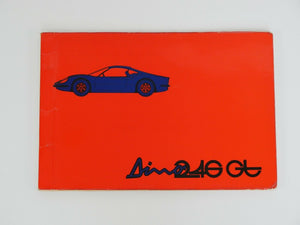 Ferrari 246 Dino Owner's Manual Handbook Pouch 