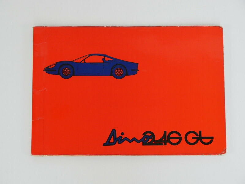 Ferrari 246 Dino Owner's Manual Handbook Pouch 