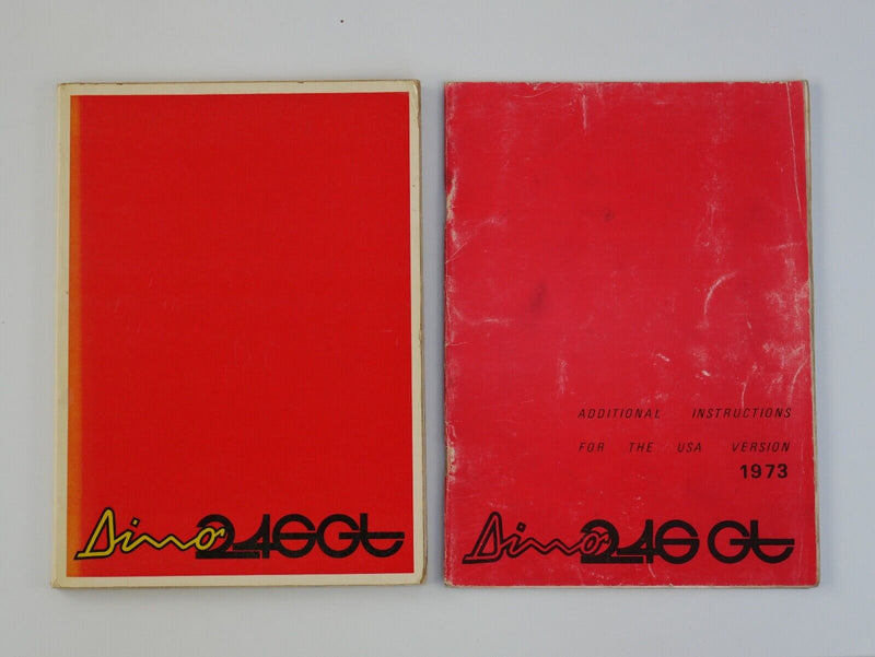 1973 Ferrari 246 Dino Owner's Manual Pouch 