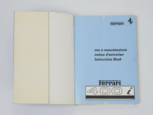 Ferrari 400i Owner's Manual Handbook Pouch