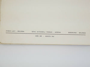 Ferrari 250 Manual Handbook Pouch