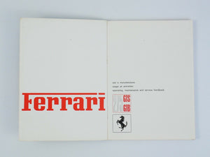 Ferrari 275 gtb/4 manual pouch