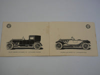 1924 Alfa Romeo Sales Brochure RM RL 6C 1750 8C