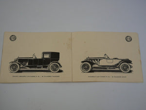 1924 Alfa Romeo Sales Brochure RM RL 6C 1750 8C