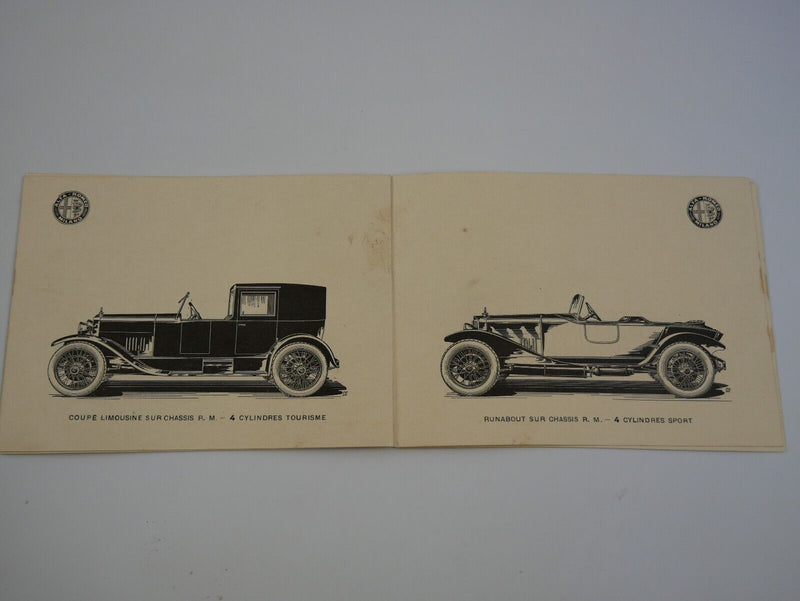 1924 Alfa Romeo Sales Brochure RM RL 6C 1750 8C