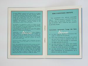 1972 Ferrari 246 GT Dino Warranty Booklet Manual *03270*