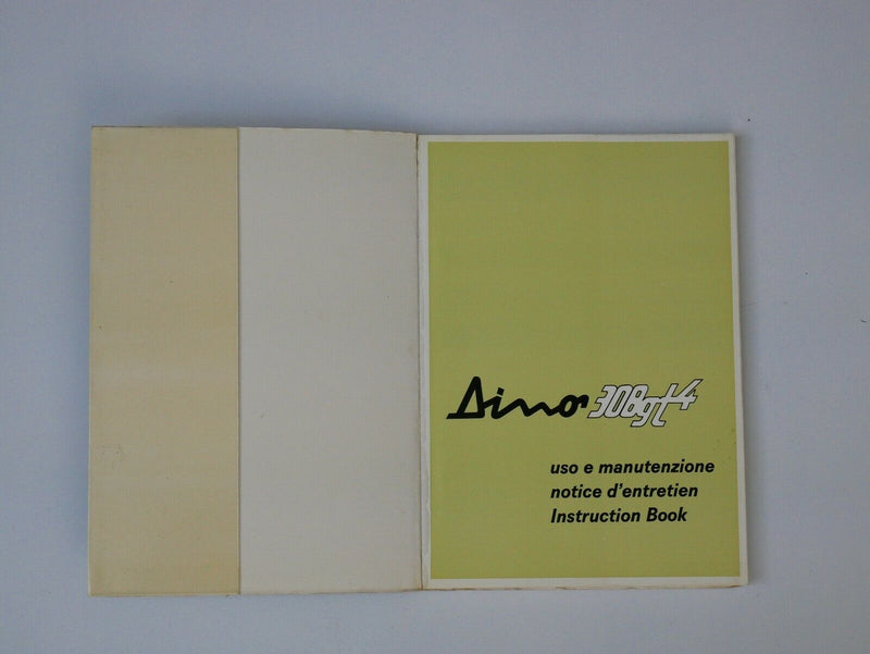 Ferrari 308 GT4 Dino Owner's Manual