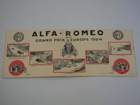 1924 Alfa Romeo Sales Brochure RM RL 6C 1750 8C