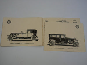 1924 Alfa Romeo Sales Brochure RM RL 6C 1750 8C