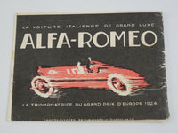 1924 Alfa Romeo Sales Brochure RM RL 6C 1750 8C