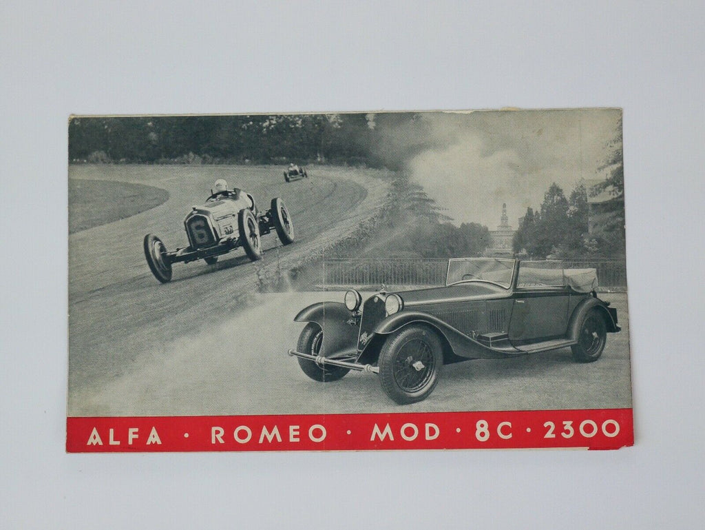 1933 Alfa Romeo 8C 2300 Sales Brochure