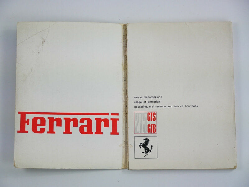 1965 Ferrari 275 GTB Handbook & Warranty Card *07789* The Beatles