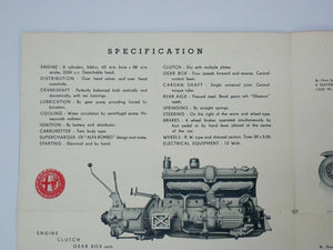 1933 Alfa Romeo 8C 2300 Sales Brochure
