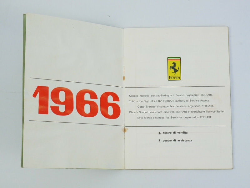 Ferrari 275 gtb/4 manual pouch