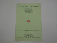 1936-37 Alfa Romeo Brochure 6C 2300 8C 2900